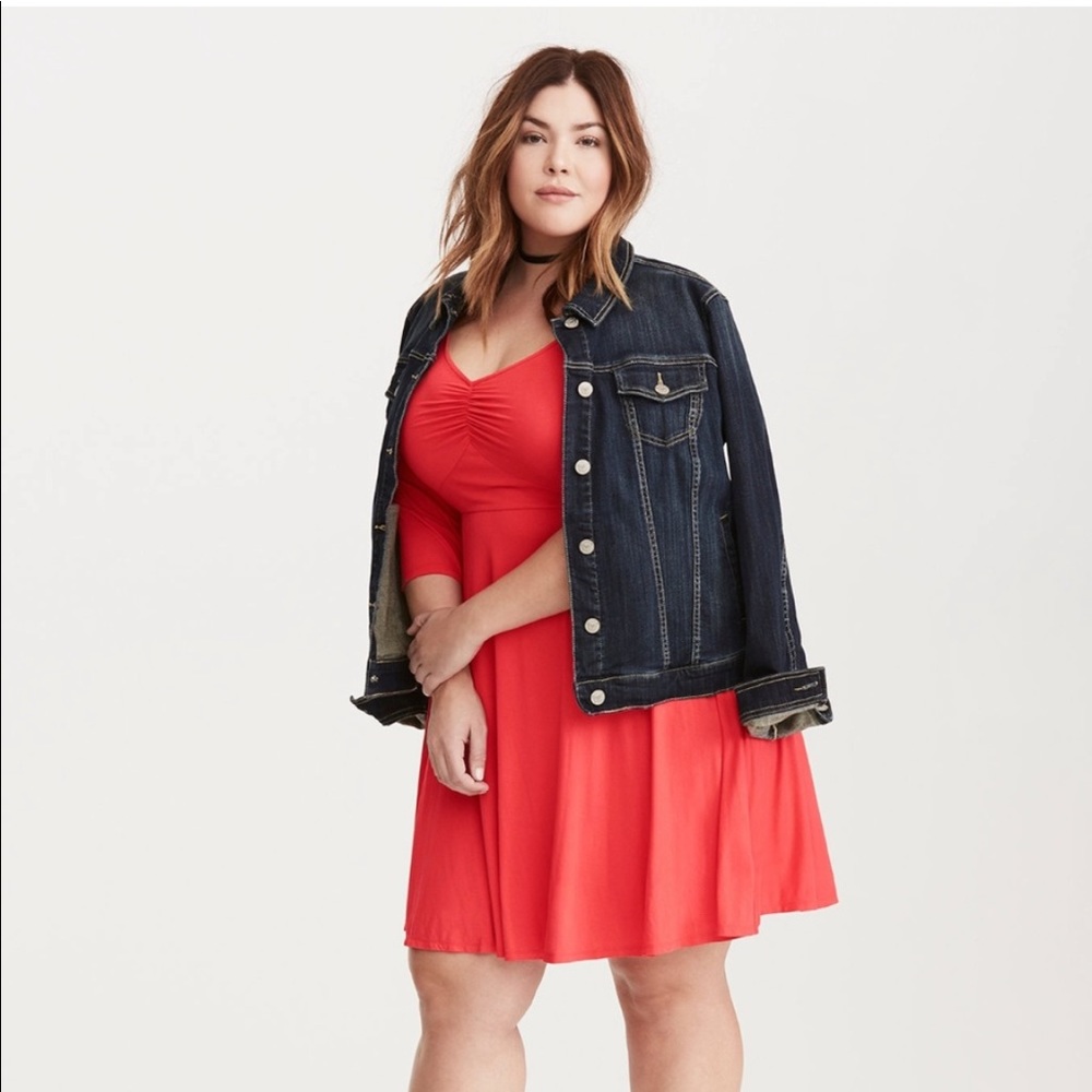 NWT Torrid Jersey Knit Skater Sweetheart Dress Size 2X / XXL / 18-20
